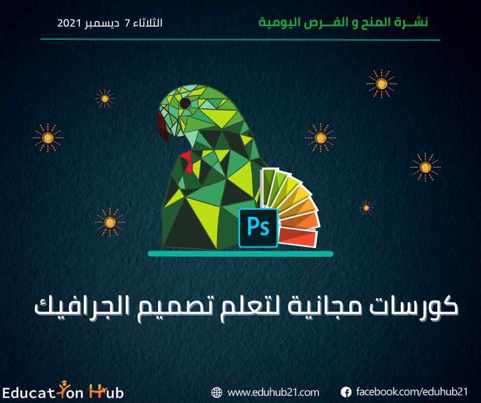 كورسات مجانية لتعلم تصميم الجرافيك 2022