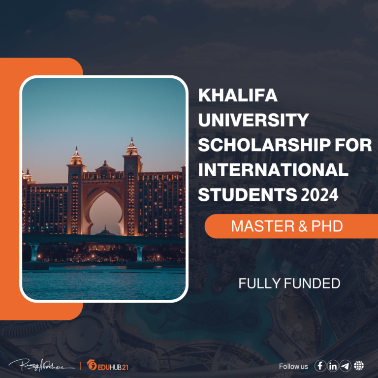 khalifa university scholarship for international students 2024