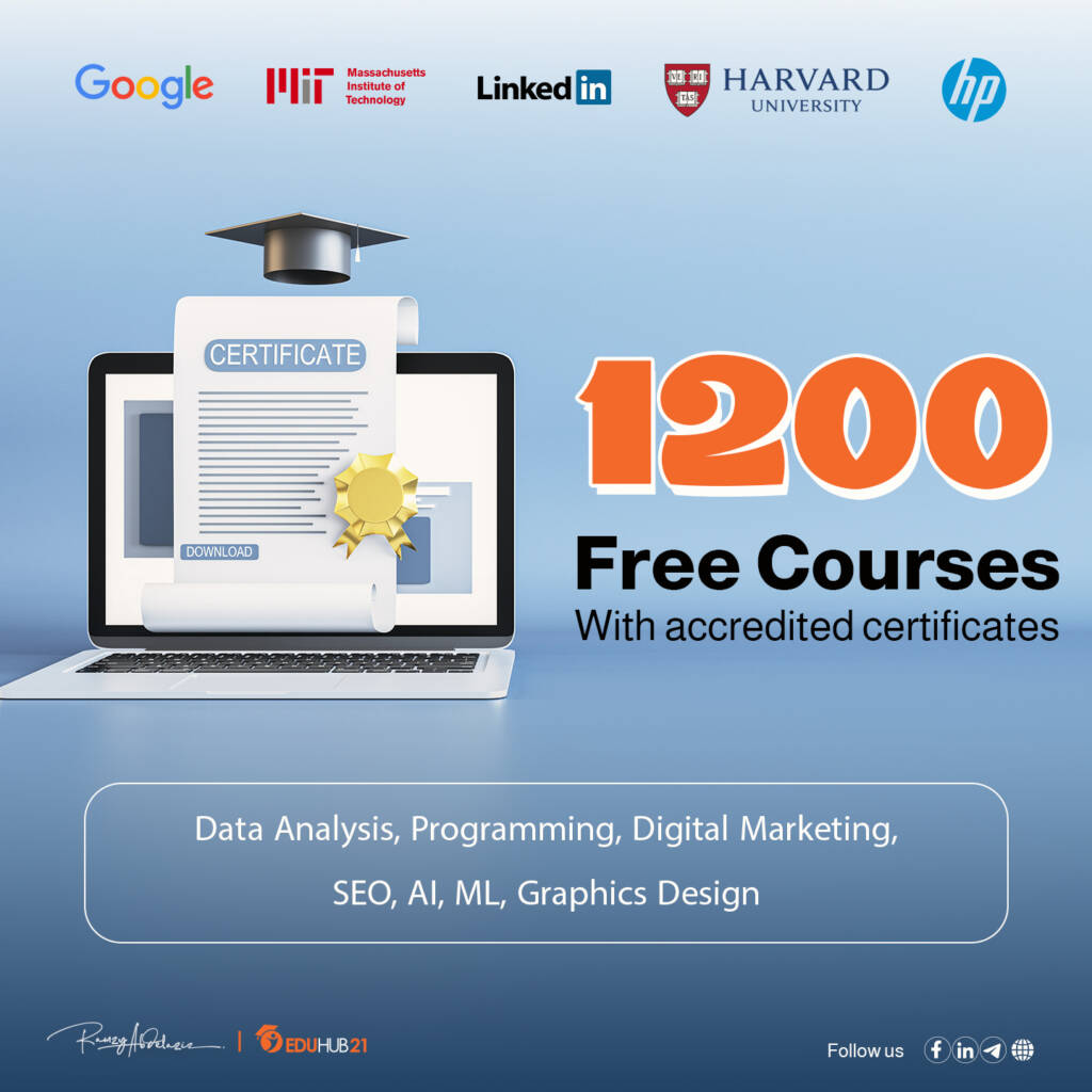Free Online Courses with Accredited Certificates 2024 Eduhub21