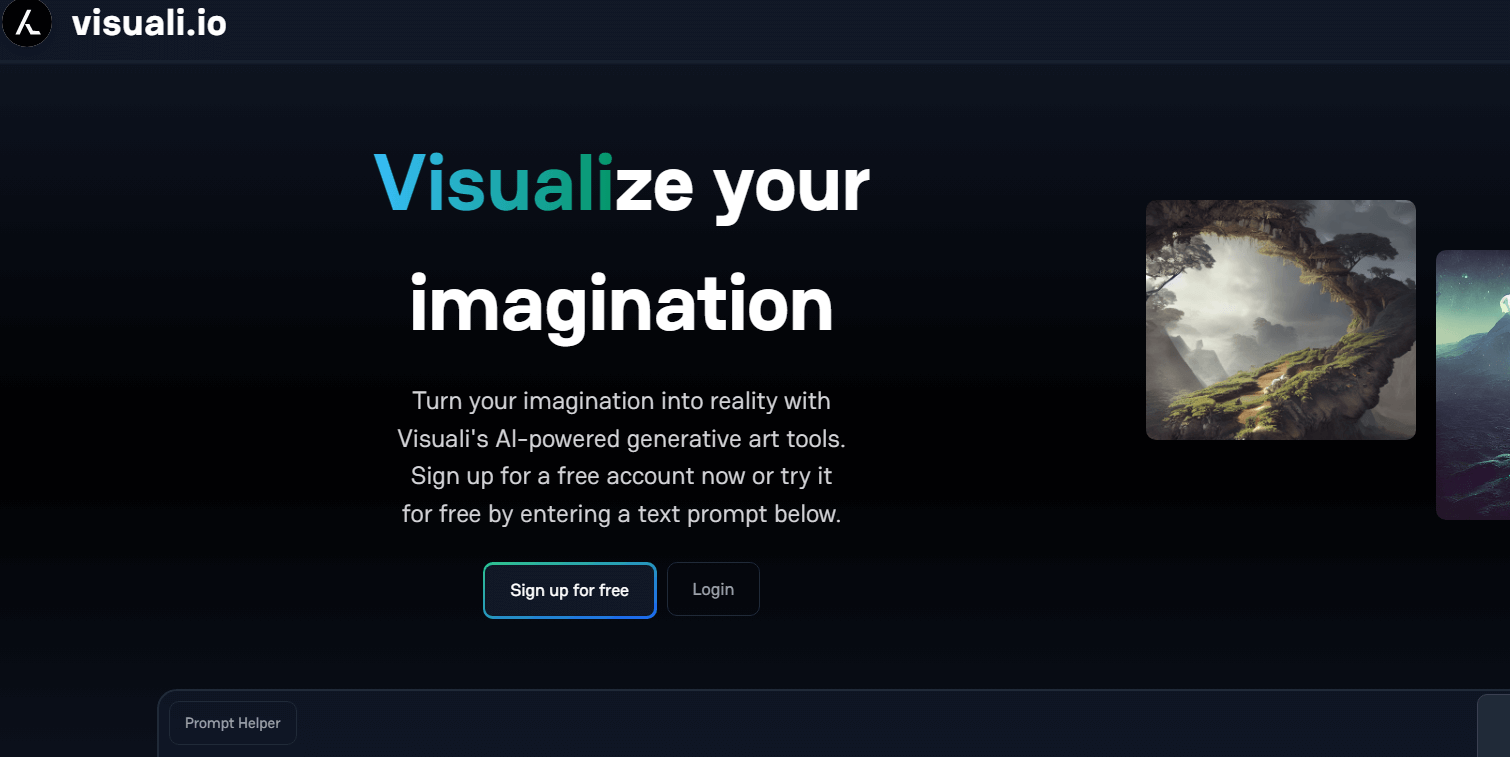 برنامج تحويل الصور بالذكاء الاصطناعي مجاني - Visuali