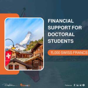 Financial support for doctoral students along with training opportunities in Switzerland ETH-Zurich 2024