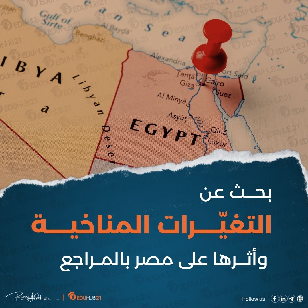 بحث عن التغيرات المناخية وأثرها على مصر بالمراجع