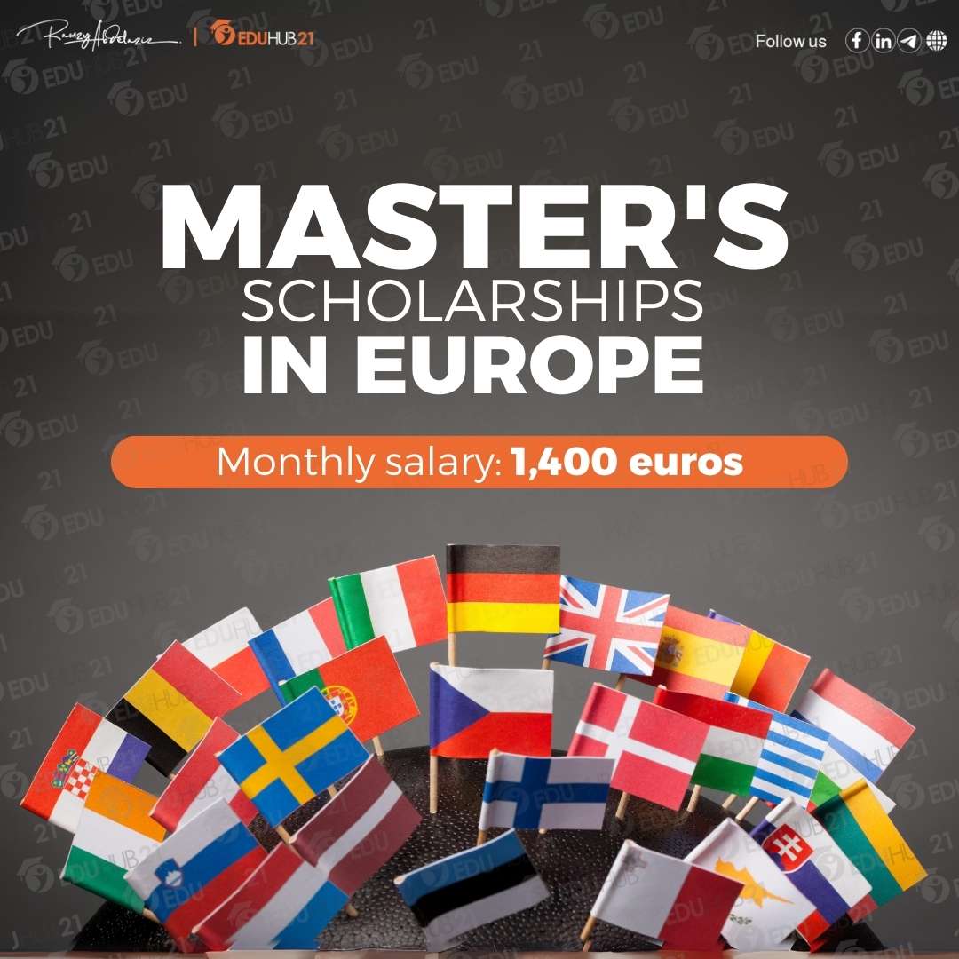 Fullfunded Master's scholarship in Europe 2025. Eduhub21