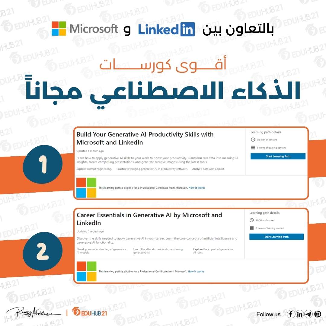 شهادة مايكروسوفت في الذكاء الاصطناعي التوليدي | احصل عليها مجانا