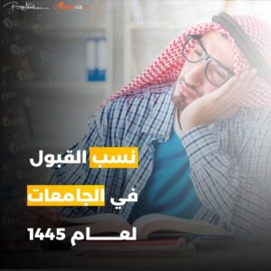 نسب القبول في الجامعات 1445