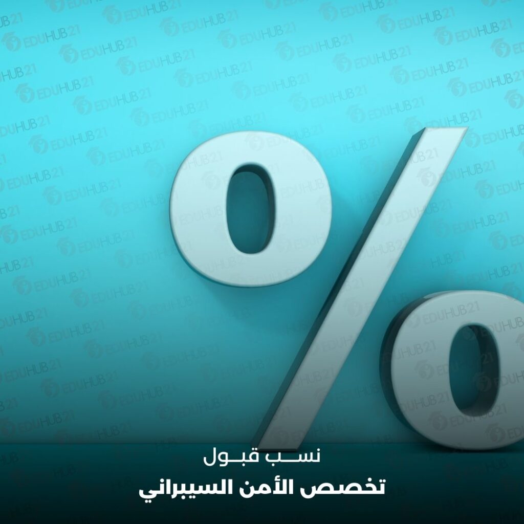 نسب قبول تخصص الأمن السيبراني