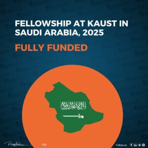 Fellowship at KAUST in Saudi Arabia, 2025