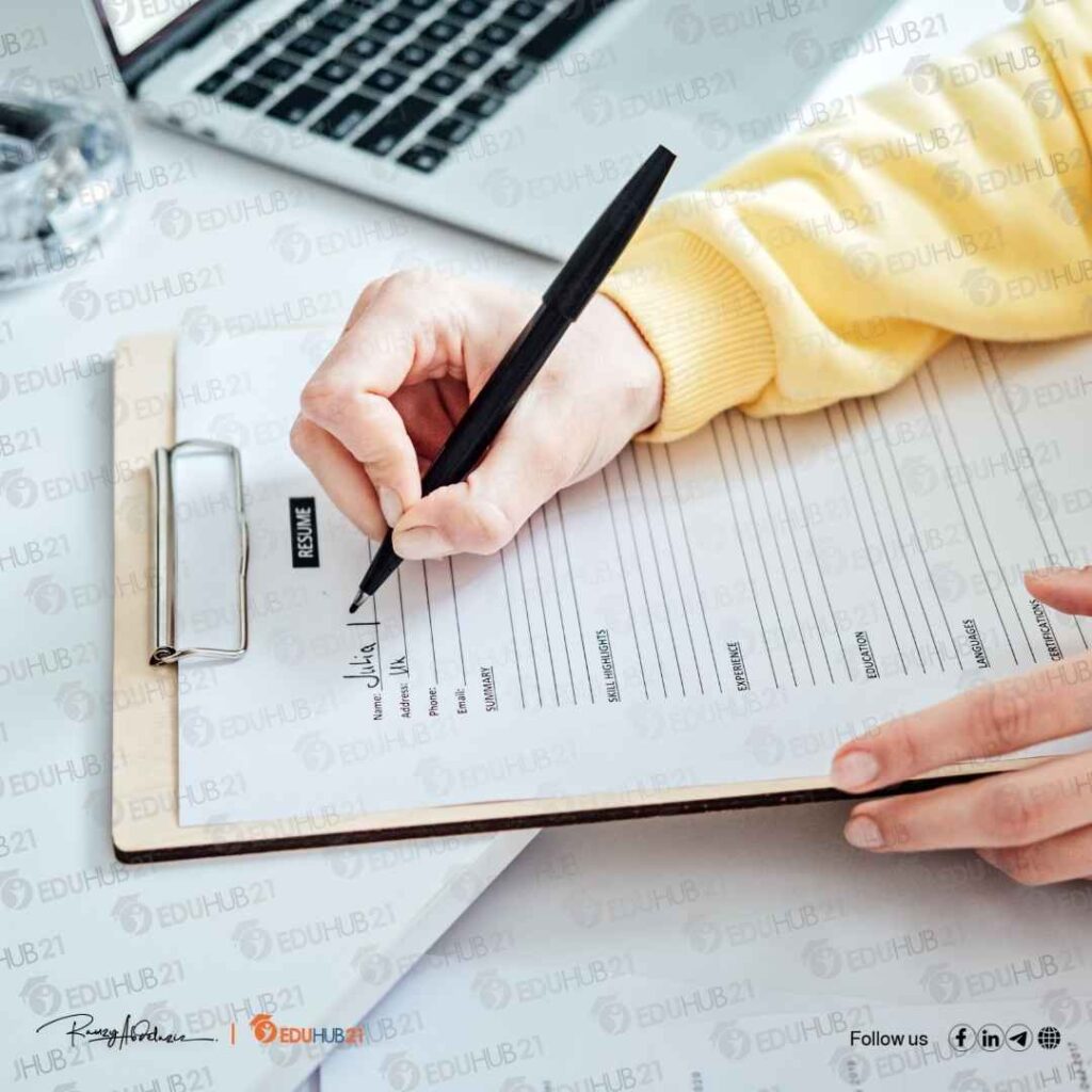 كيف اكتب خطاب طلب توظيف