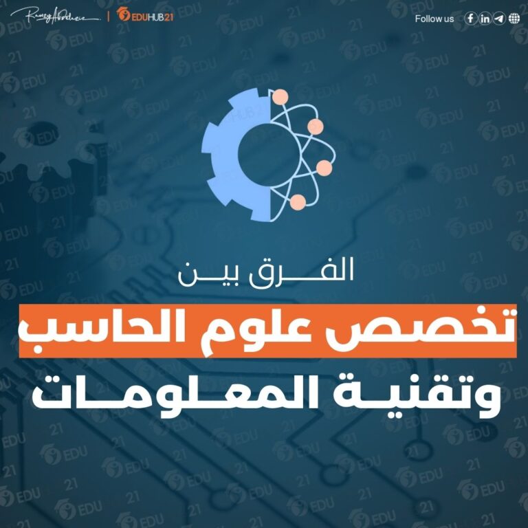 الفرق بين تخصص علوم الحاسب وتقنية المعلومات