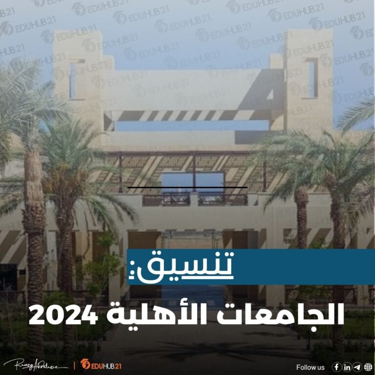 تنسيق الجامعات الأهلية 2024