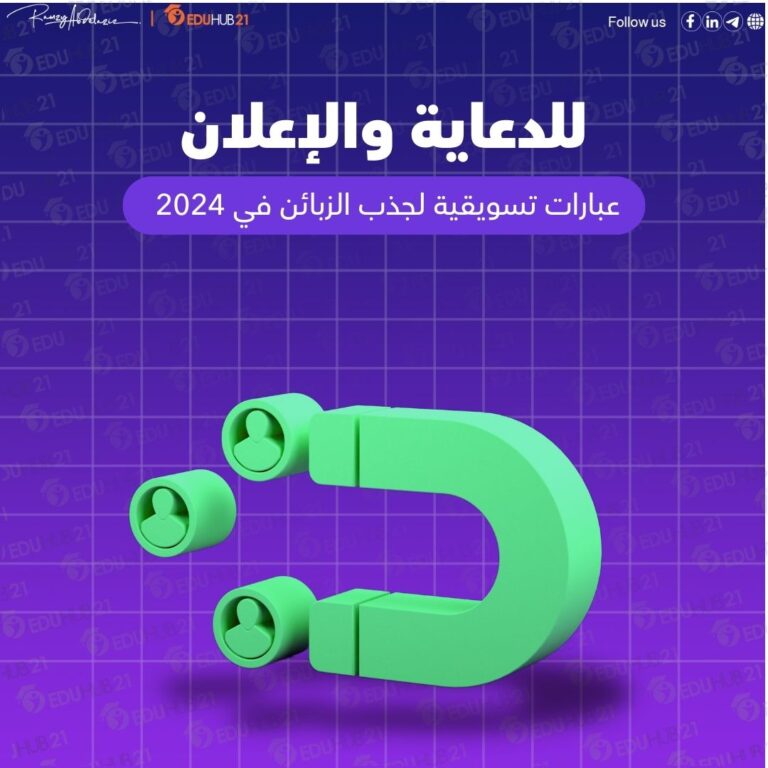 للدعاية والإعلان عبارات تسويقية لجذب الزبائن