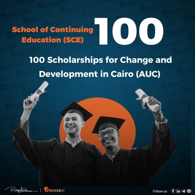 100 Scholarships from the School of Continuing Education at The American University in Cairo (AUC)