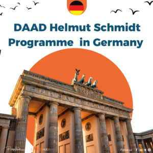 DAAD Helmut Schmidt Master Scholarship in Germany