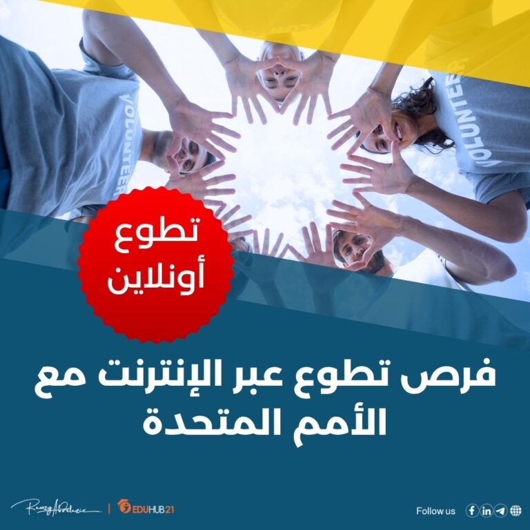 فرص تطوع عبر الإنترنت مع الأمم المتحدة