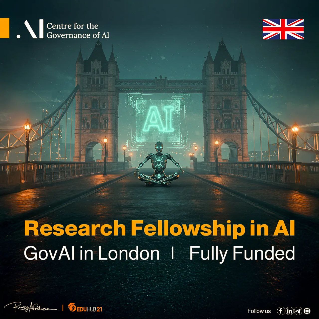 Research Fellowship in AI from GovAI in London 2026 | Fully Funded 