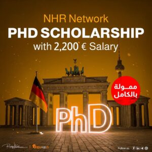 NHR Network PhD Scholarship in Germany with  2,200€ Salary