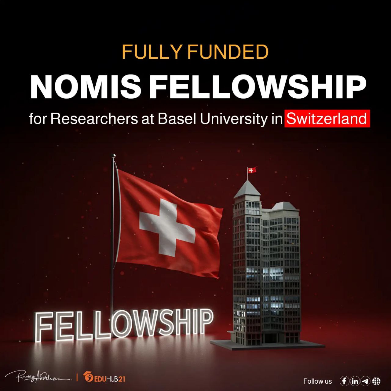 NOMIS Fellowship for Researchers at Basel University in Switzerland 2026 | Fully Funded