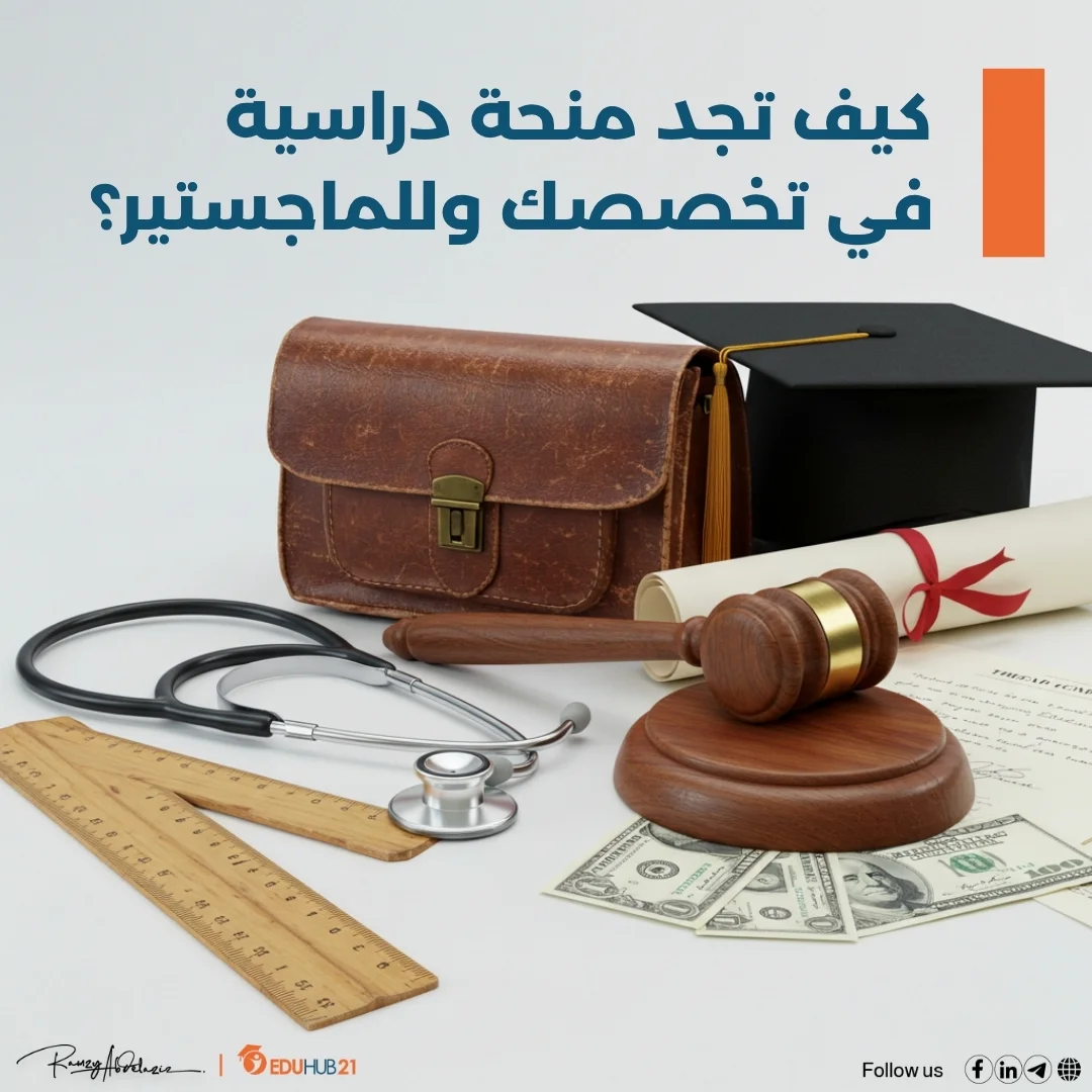 كيف تجد منحة دراسية فى تخصصك وللماجستير؟