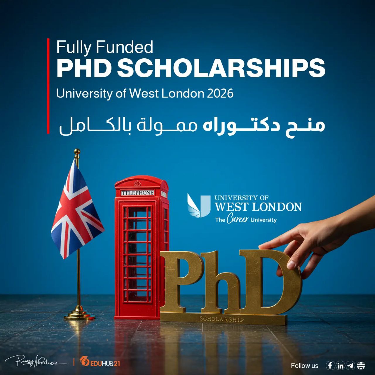 Fully Funded PhD Scholarships at the University of West London 2026