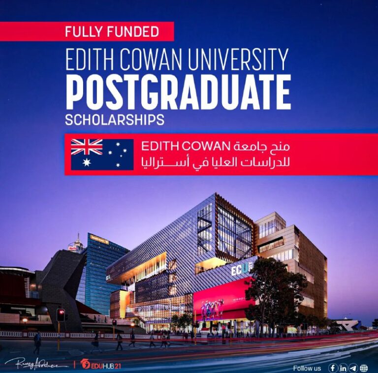 Edith Cowan University Postgraduate Research Scholarships in Australia 2026 | Fully Funded منح جامعة Edith Cowan للدراسات العليا في أستراليا 2026 | ممولة بالكامل