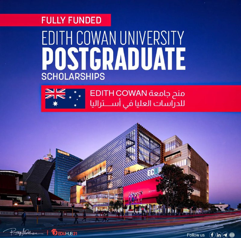 Edith Cowan University Postgraduate Scholarships in Australia 2026 | Fully Funded